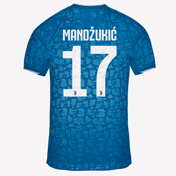 Trikot Juventus NO.17 Mandzukic Ausweich 2019-20 Blau Fussballtrikots Günstig